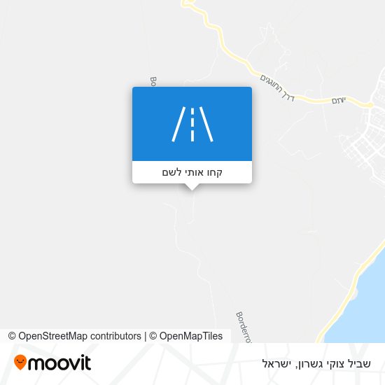 מפת שביל צוקי גשרון