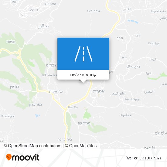 מפת הרי גופנה