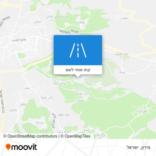 מפת מירון