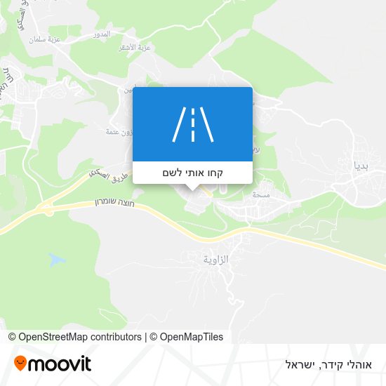 מפת אוהלי קידר