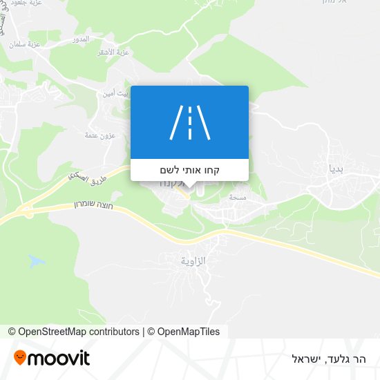 מפת הר גלעד