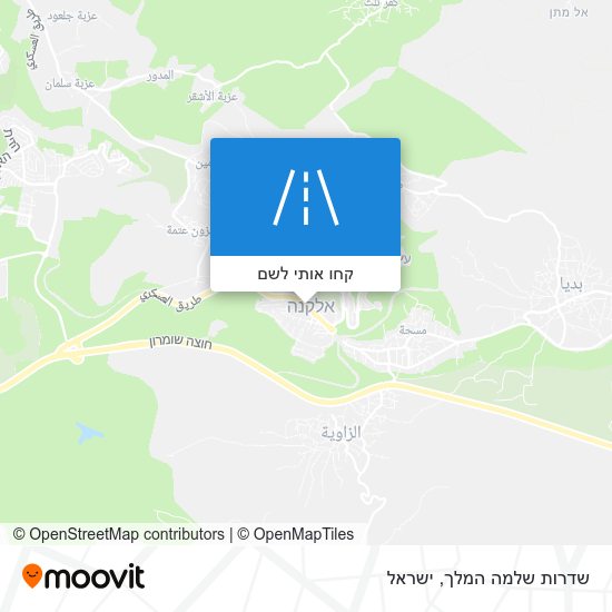 מפת שדרות שלמה המלך