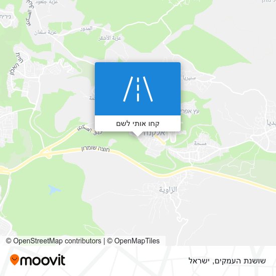 מפת שושנת העמקים