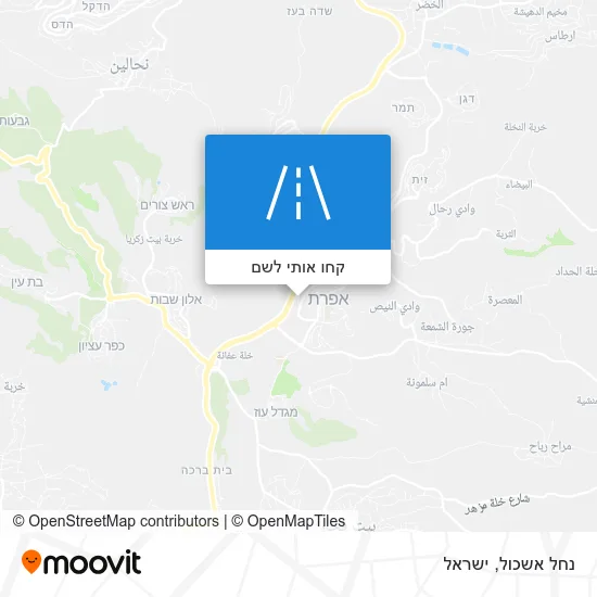מפת נחל אשכול