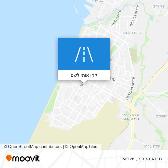 מפת מבוא הקריה