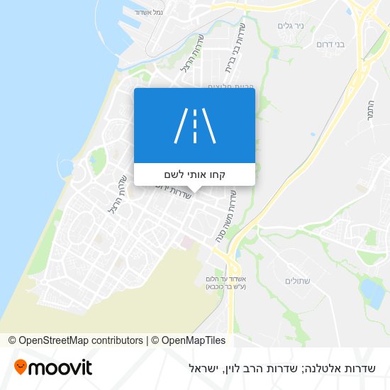 מפת שדרות אלטלנה; שדרות הרב לוין