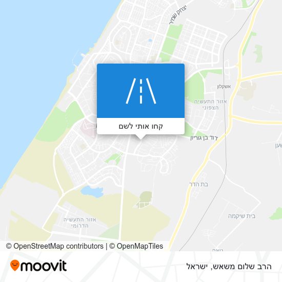 מפת הרב שלום משאש