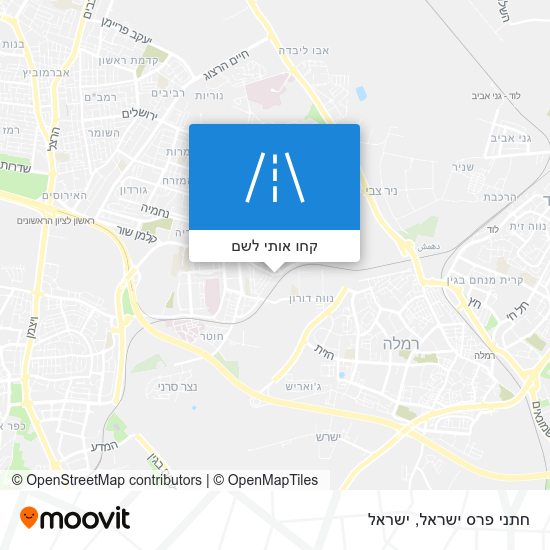 מפת חתני פרס ישראל