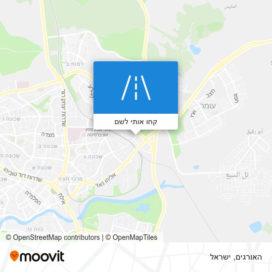 מפת האורגים