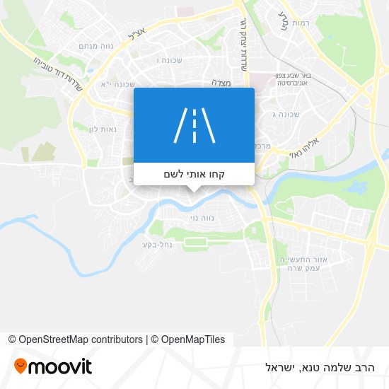 מפת הרב שלמה טנא