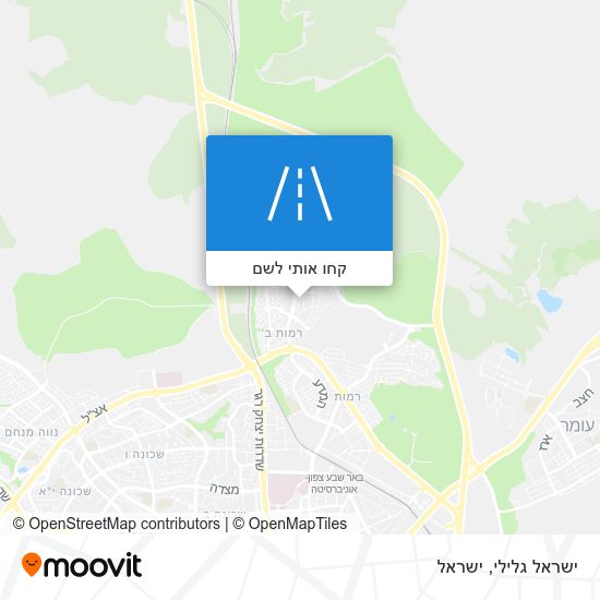 מפת ישראל גלילי