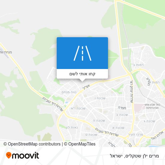 מפת מרים ילן שטקליס