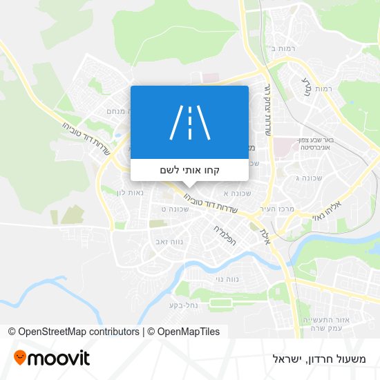 מפת משעול חרדון