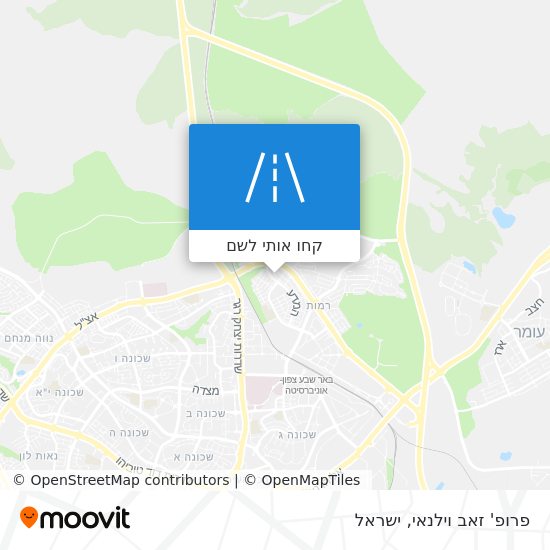 מפת פרופ' זאב וילנאי