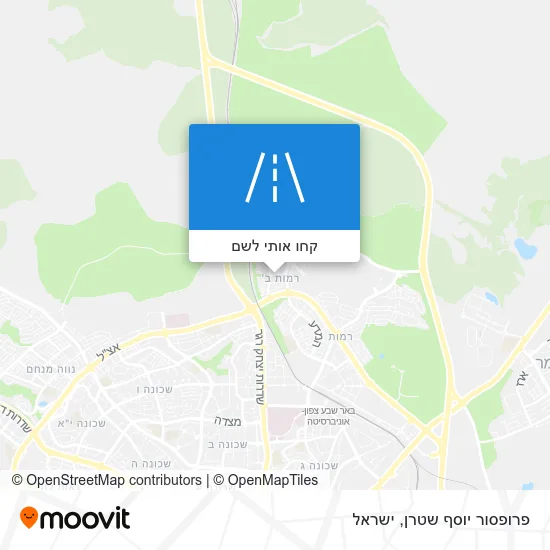 מפת פרופסור יוסף שטרן