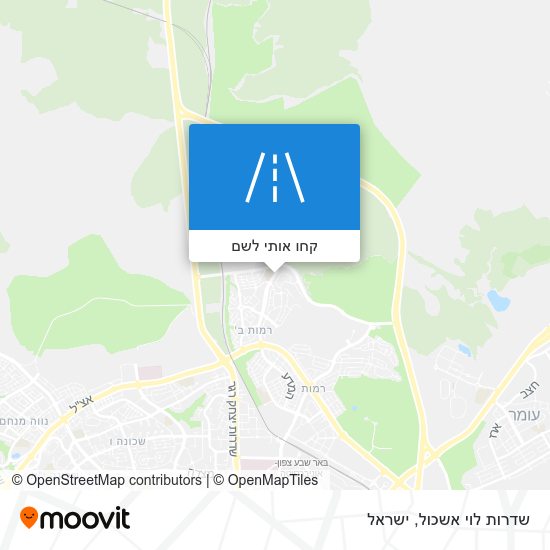 מפת שדרות לוי אשכול