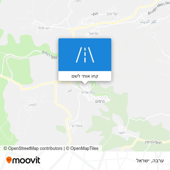 מפת ערבה