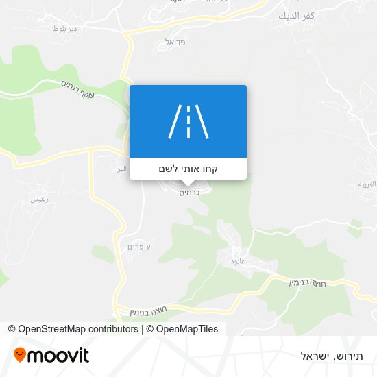 מפת תירוש