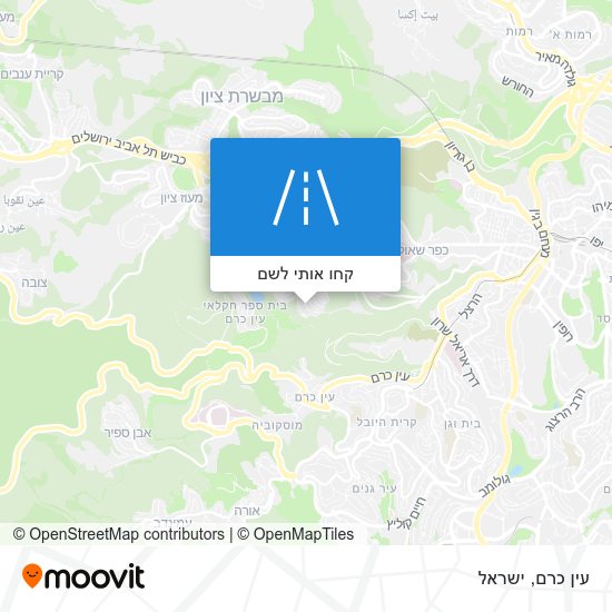 מפת עין כרם