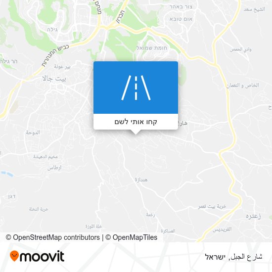מפת شارع الجبل