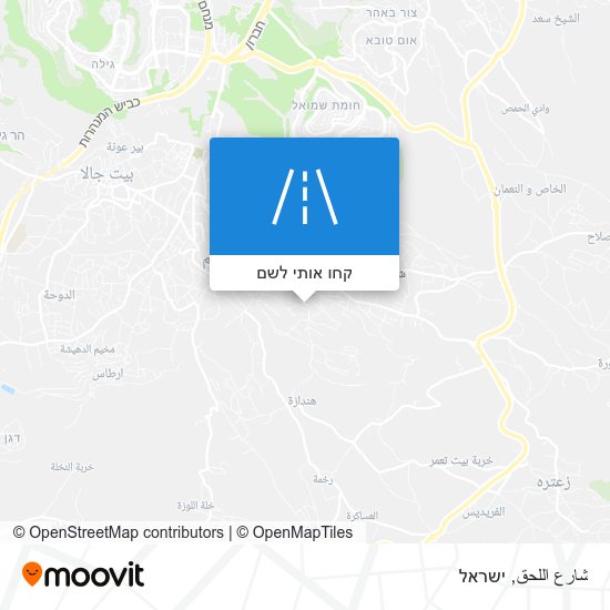 מפת شارع اللحق