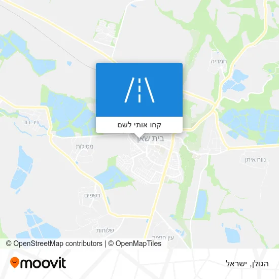 מפת הגולן
