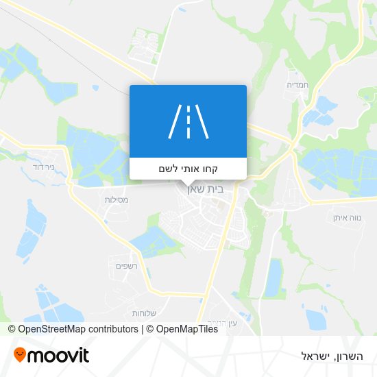 מפת השרון