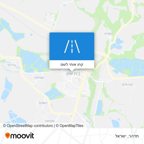 מפת תדהר