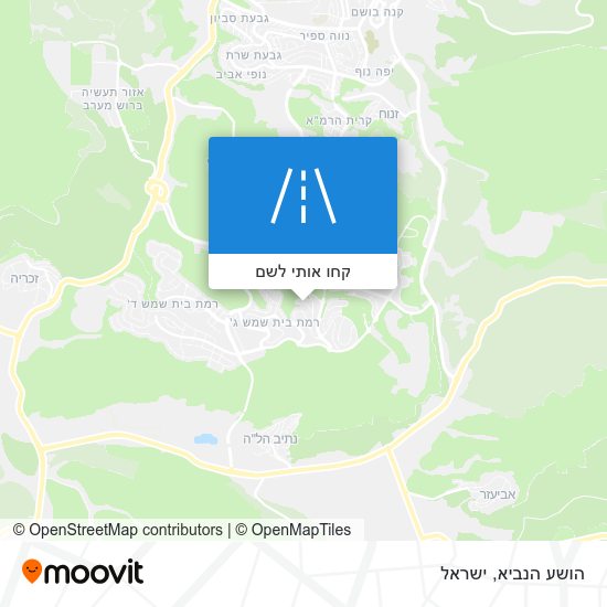מפת הושע הנביא