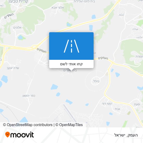 מפת העמק