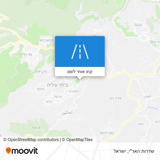 מפת שדרות האר"י