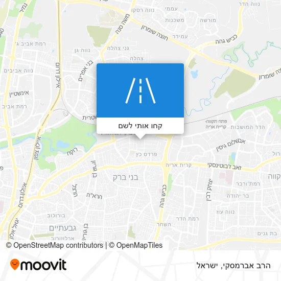 מפת הרב אברמסקי