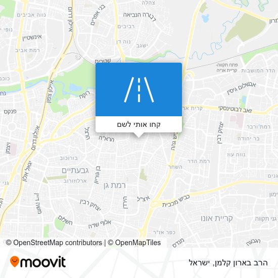 מפת הרב בארון קלמן