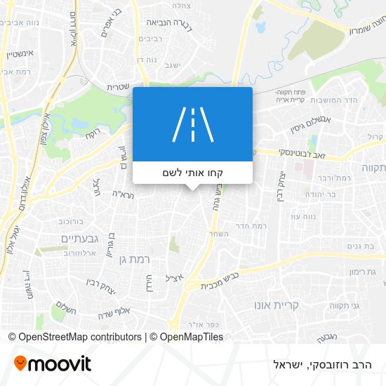 מפת הרב רוזובסקי