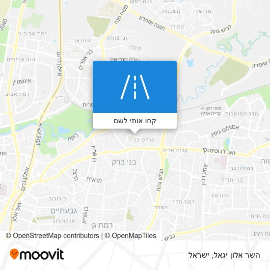 מפת השר אלון יגאל