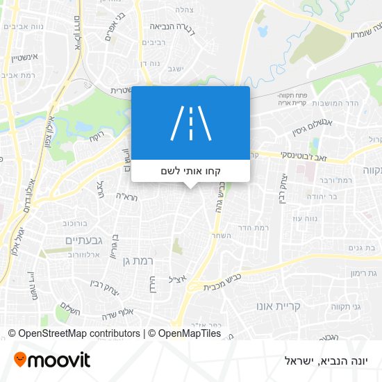 מפת יונה הנביא