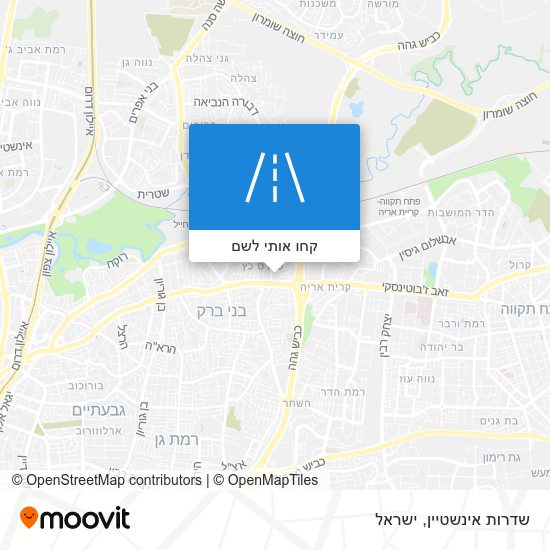 מפת שדרות אינשטיין