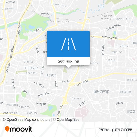 מפת שדרות ויזניץ