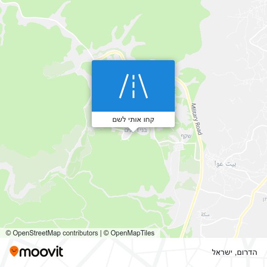 מפת הדרום