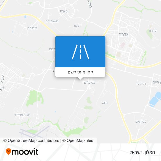 מפת האלון
