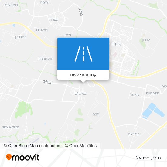 מפת תמר