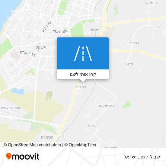 מפת שביל הגפן