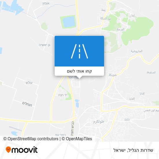 מפת שדרות הגליל