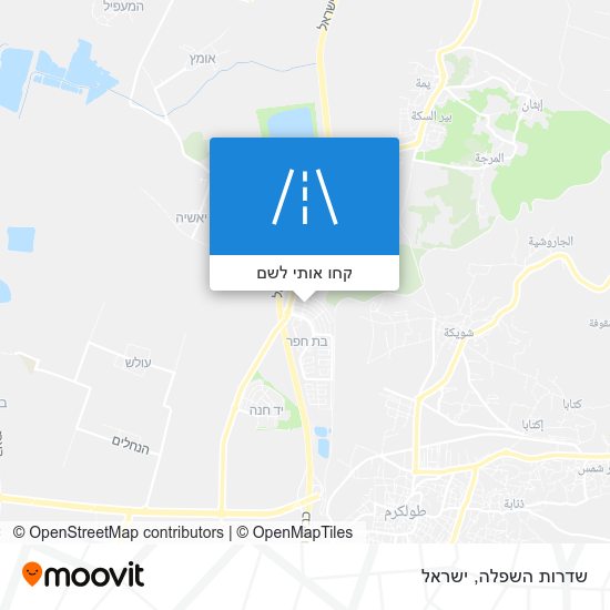 מפת שדרות השפלה