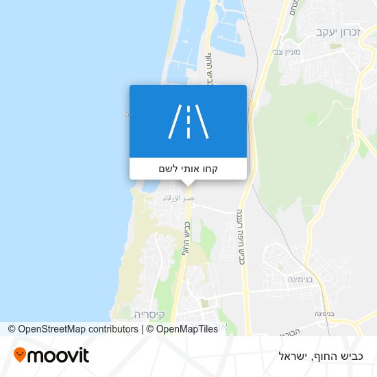 מפת כביש החוף
