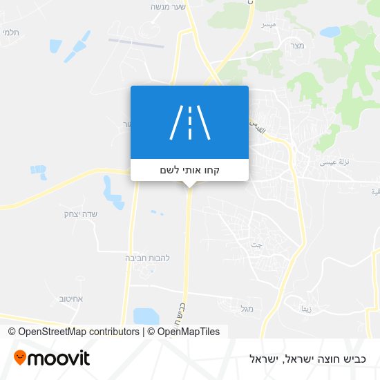 מפת כביש חוצה ישראל