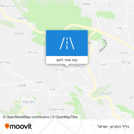 מפת כליל החורש