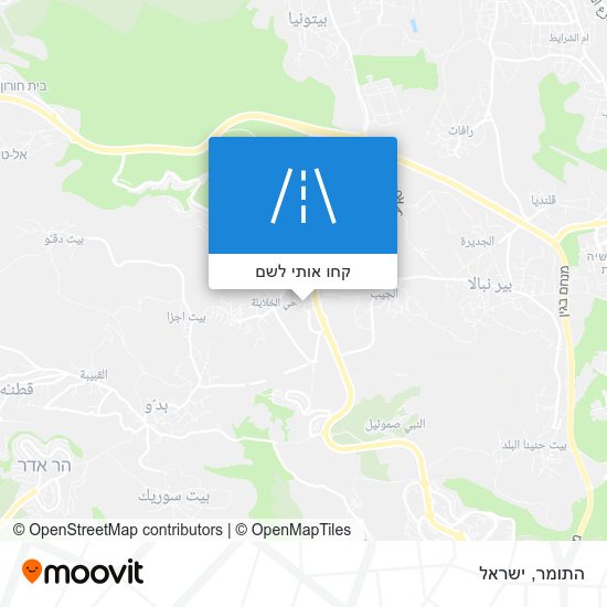 מפת התומר