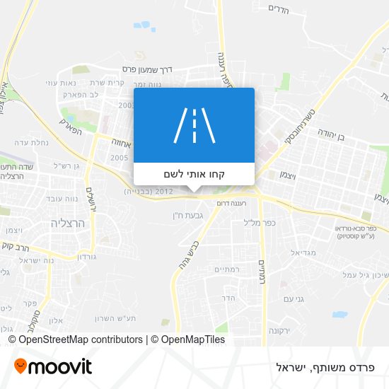 מפת פרדס משותף