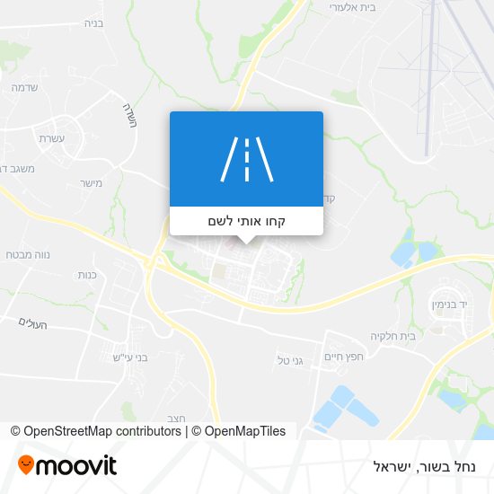 מפת נחל בשור